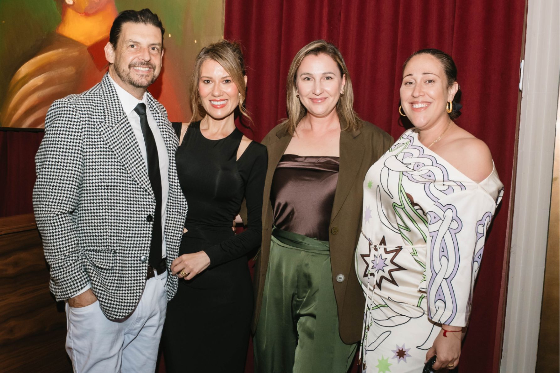 Luke Rowley, Kym Hodkingson, Louise Antoniadis and Cristina Tridente