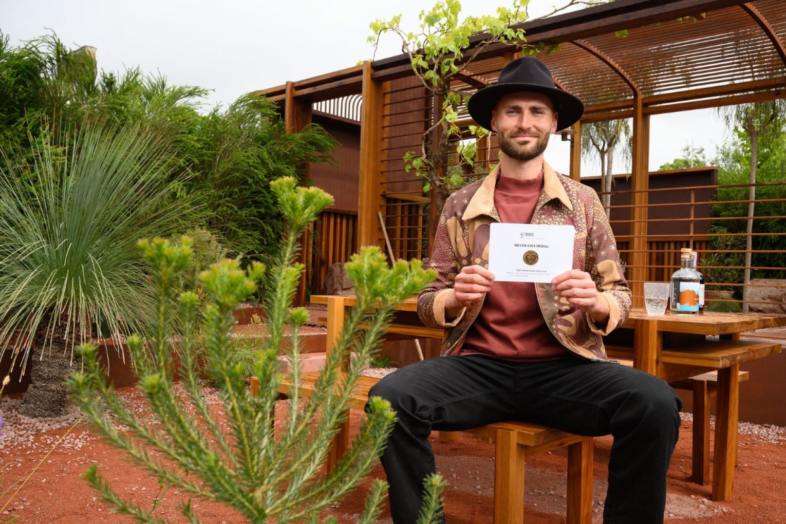 Garden designer Max Parker-Smith at Chelsea Garden Show. Picture: Jonathan Hordle and Inhouse Images