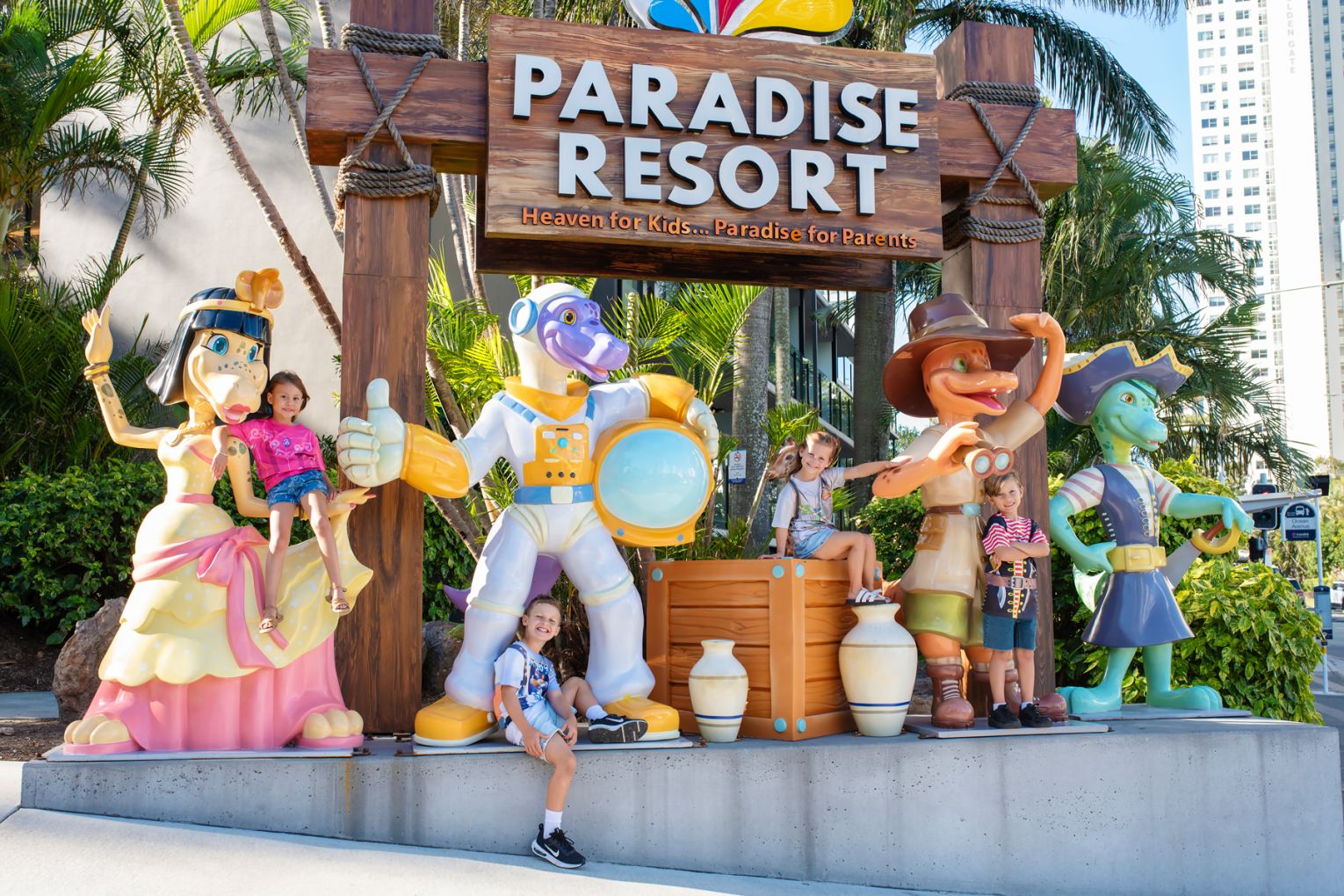 Paradise Resort's new packages combine resort stays, daily meals and multi-day theme park access into one convenient Gold Coast escape. Credit: image supplied