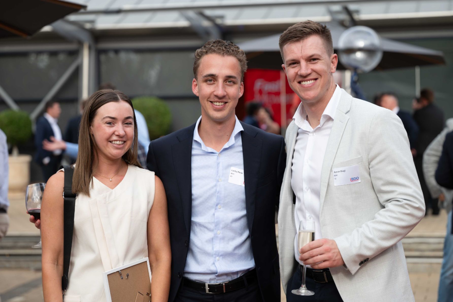 Tori McMillan, Lachy Pieck and Aaron Biagi