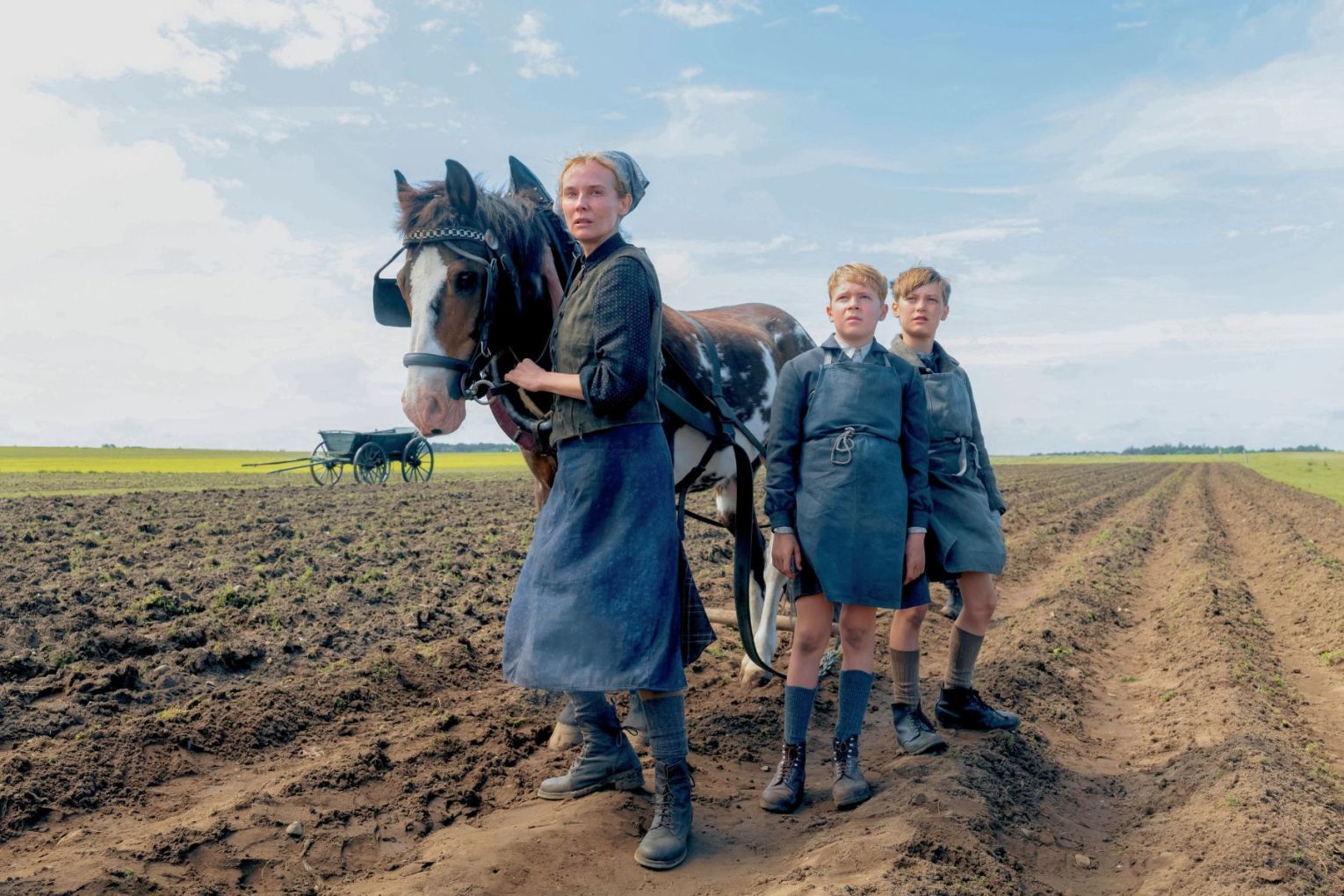 Diane Kruger and Jasper Ole Billerbeck (middle ) in Amrum, screening at the German Film Festival.