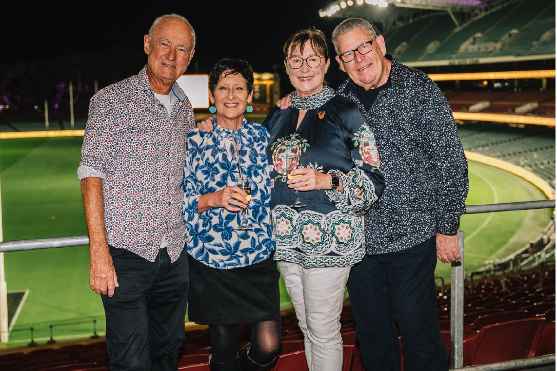 Peter Trethewey, Terri Moore, Mary Traeger and Geoff O'Grady