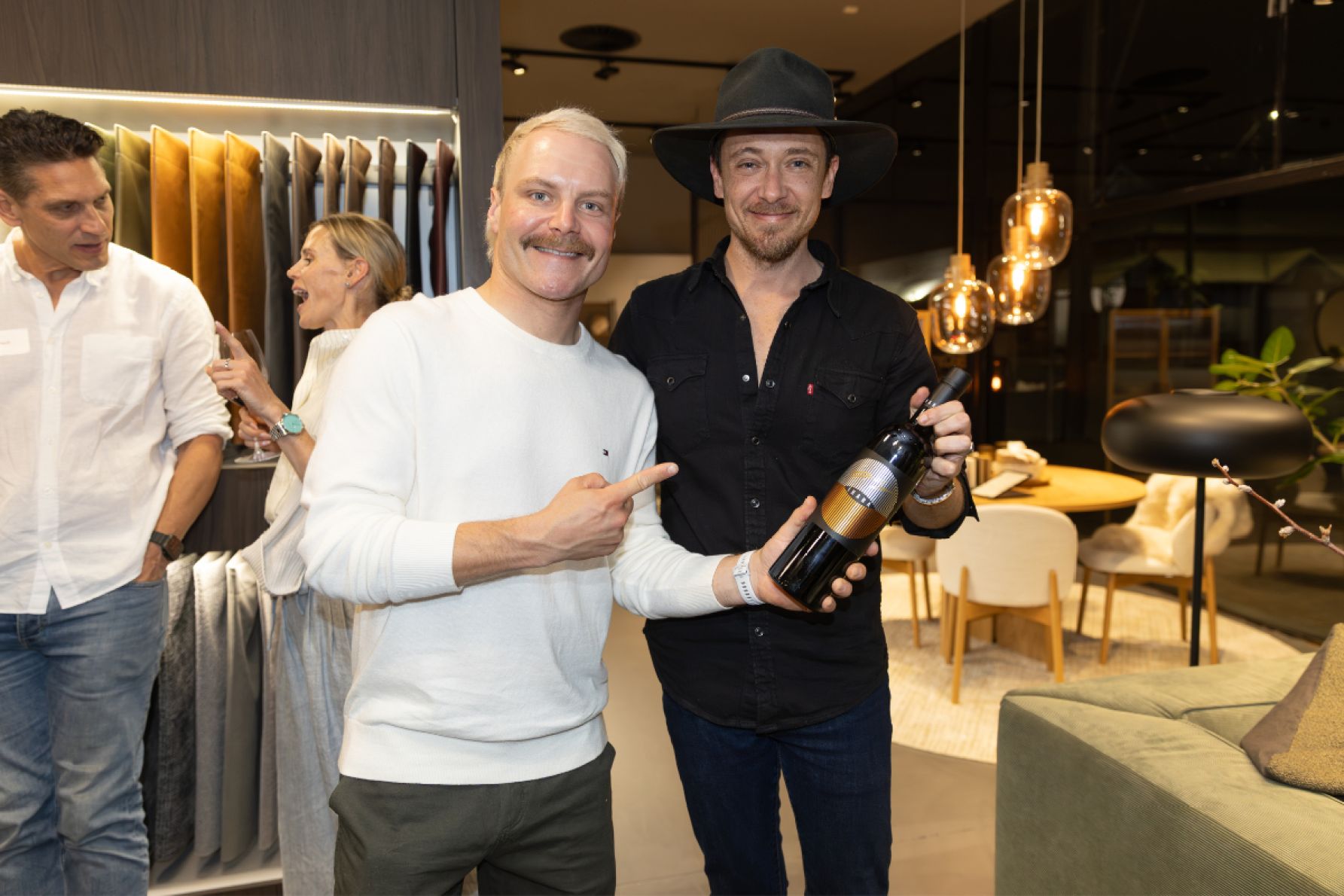 Valtteri Bottas and Tom Anderson