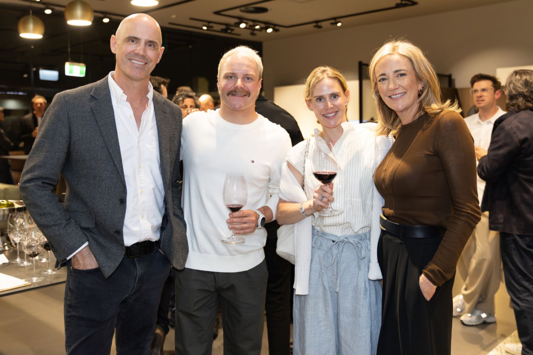 Tim Wood, Valtteri Bottas, Tiffany Cromwell and Rebecca Wood