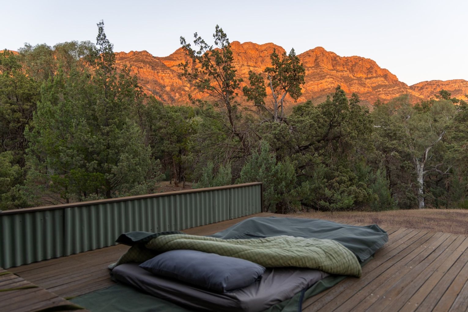 Spectacular views are the reward for a challenging day's hike; camping at the foot of the Elder Range; field guides Sari and Natalie; a steep descent.