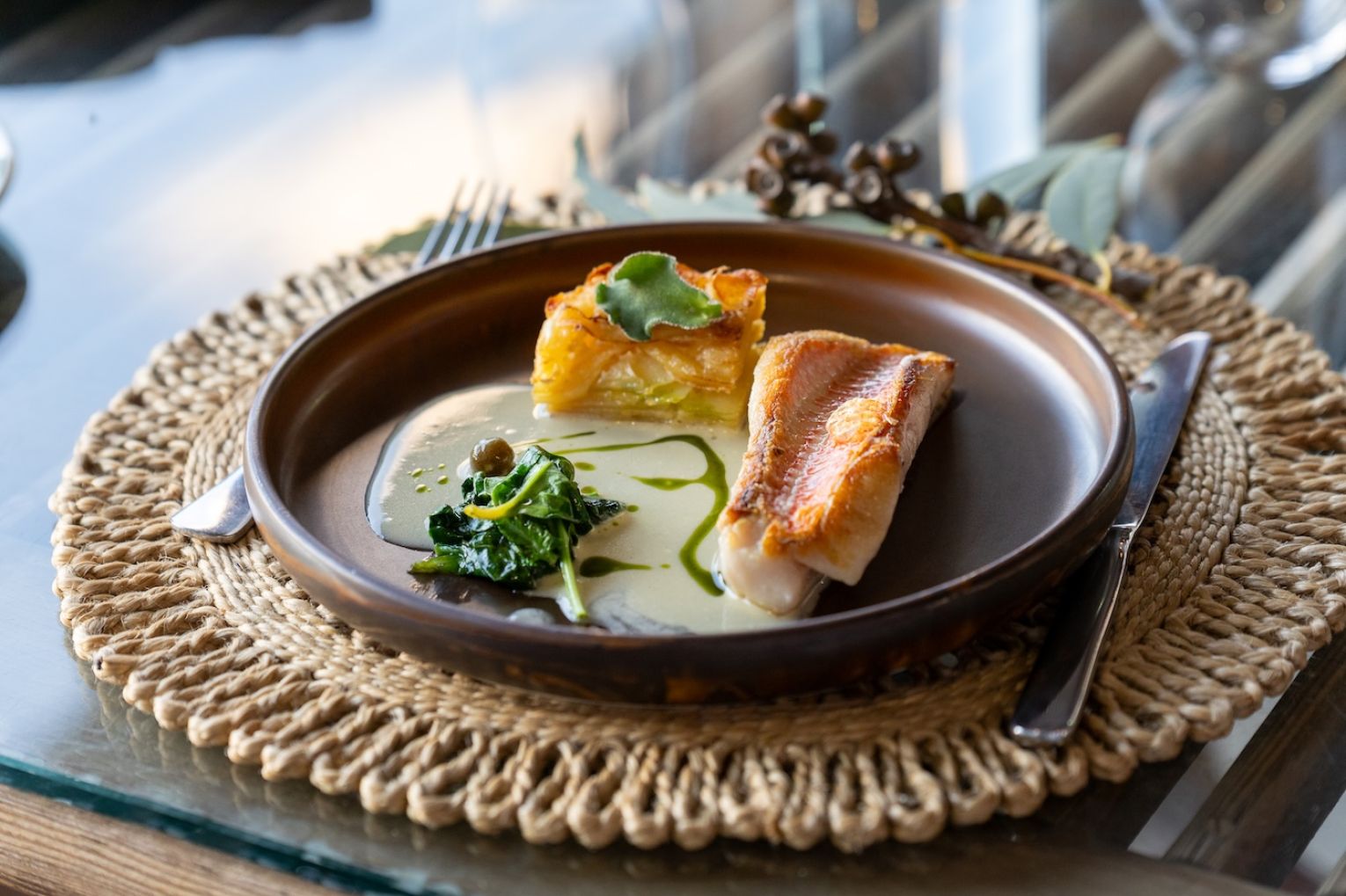 The cuisine is designed by Joel Cugley, with guests enjoying meals at the homestead and out at the camps.