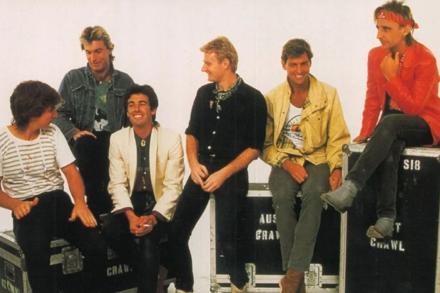 Australian Crawl's original line-up in 1984.