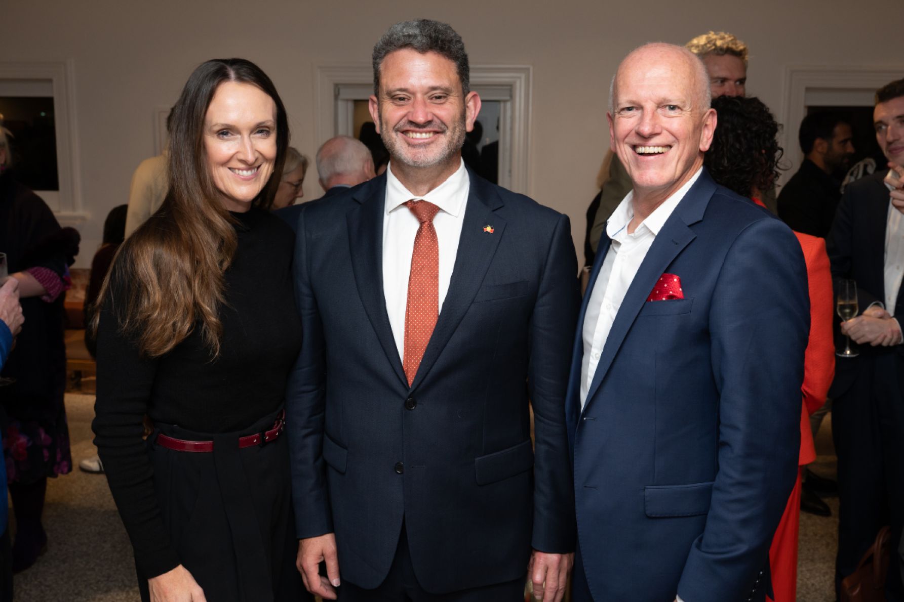 Carmel and Kyam Maher with Joe Thorp 