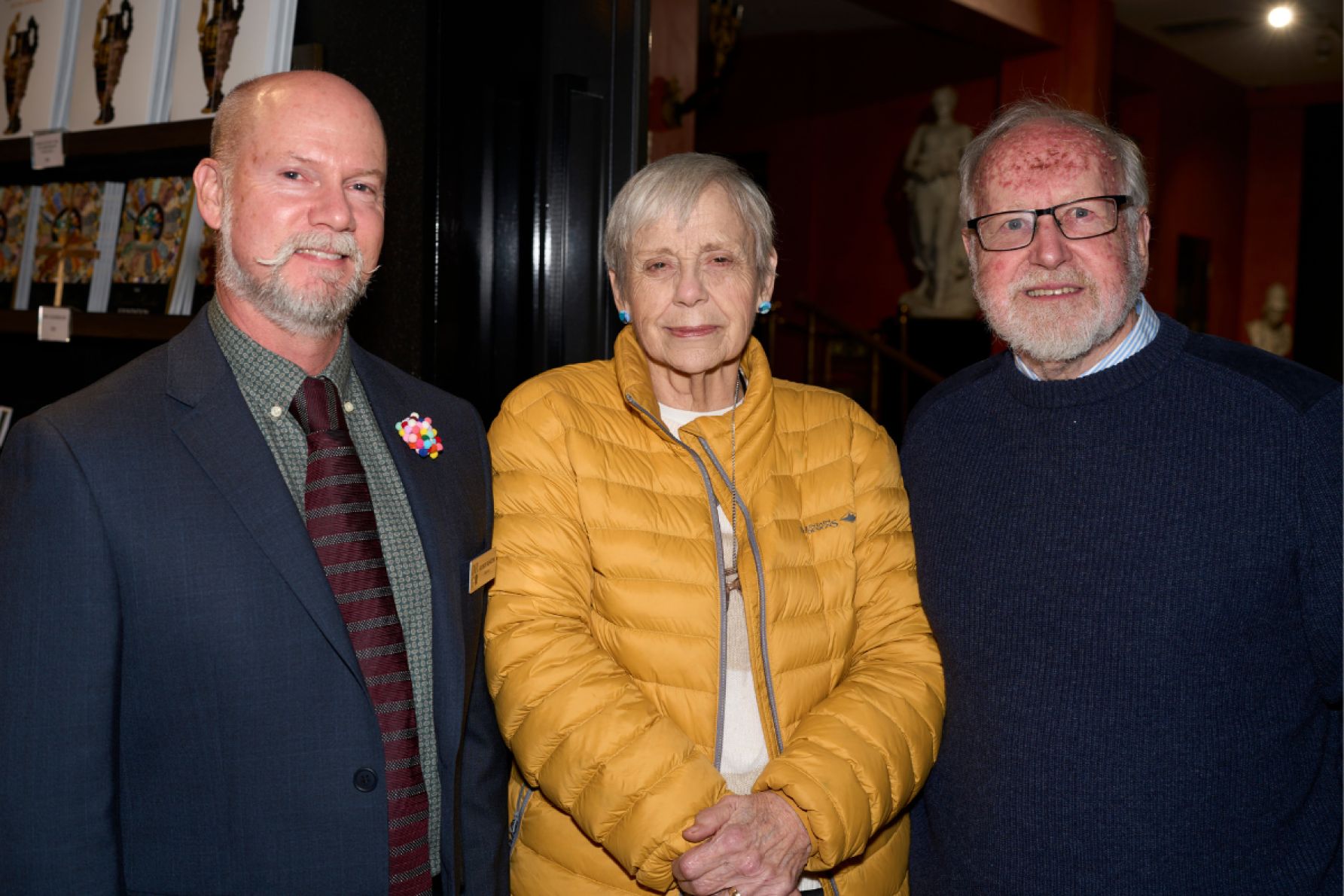 Robert Reason with Janis and Peter Lane