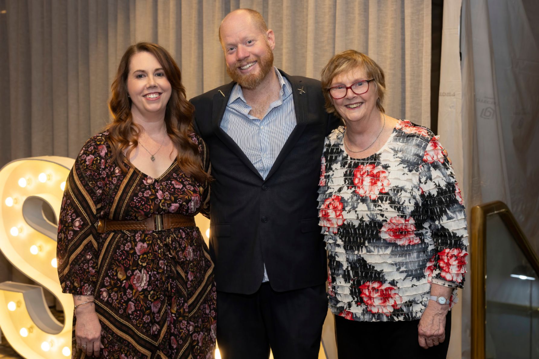 Emma and John Beukema with Anne Daw