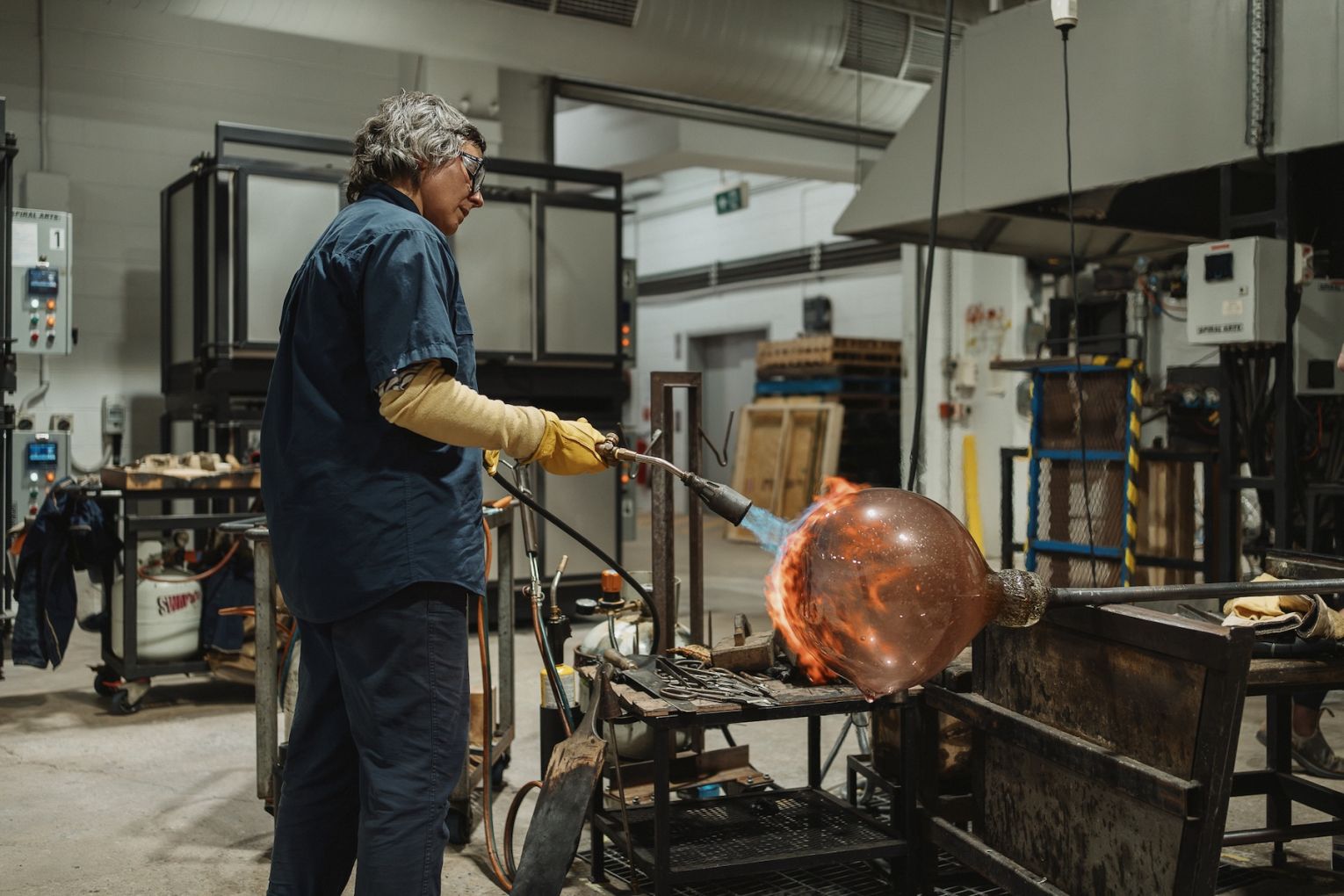 Nadège Desgenétez during her JamFactory residency. Photo: Connor Patterson / Supplied
