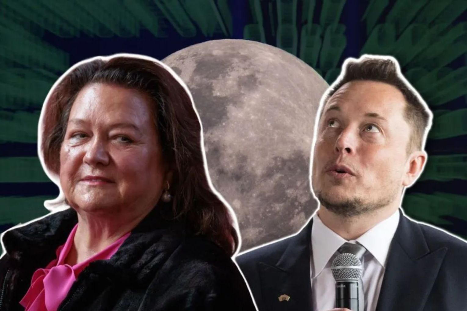Gina Rinehart is getting on board with SpaceX founder Elon Musk.