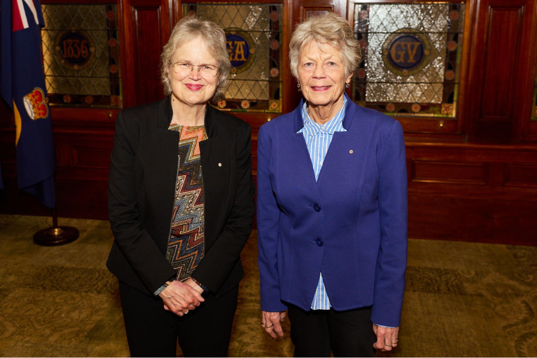 Her Excellency Frances Adamson and Anne Edwards 