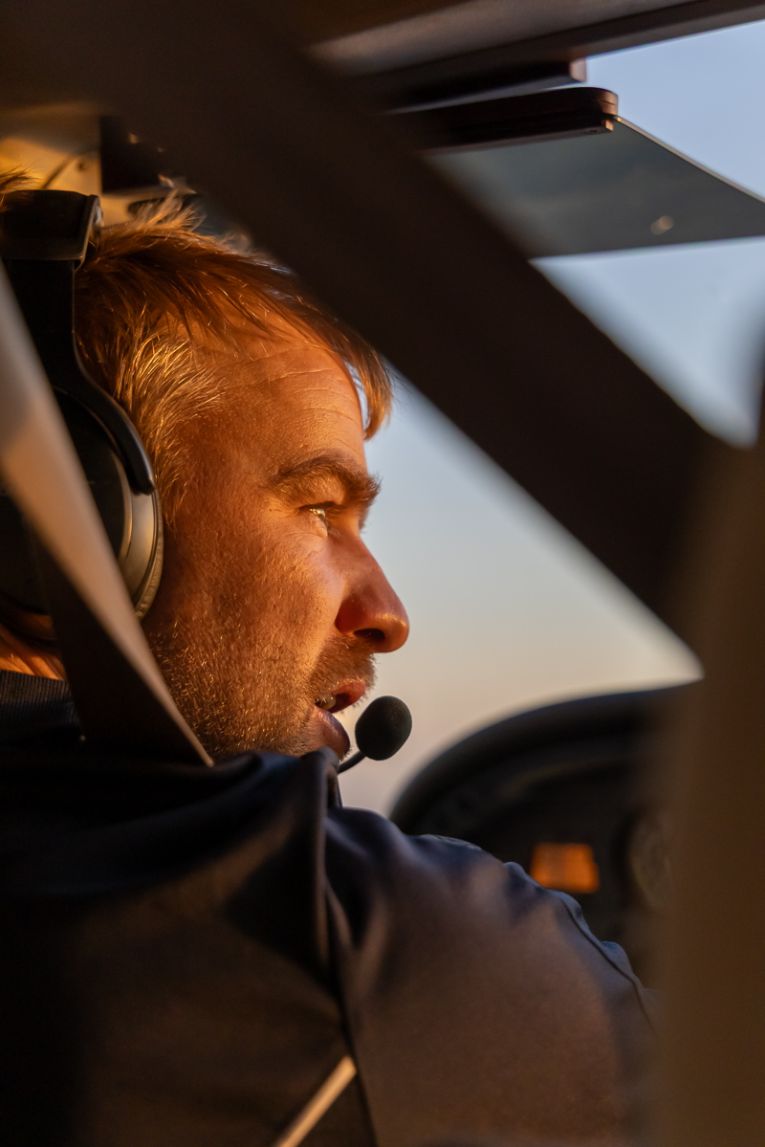 William Creek pilot Paul Broad.