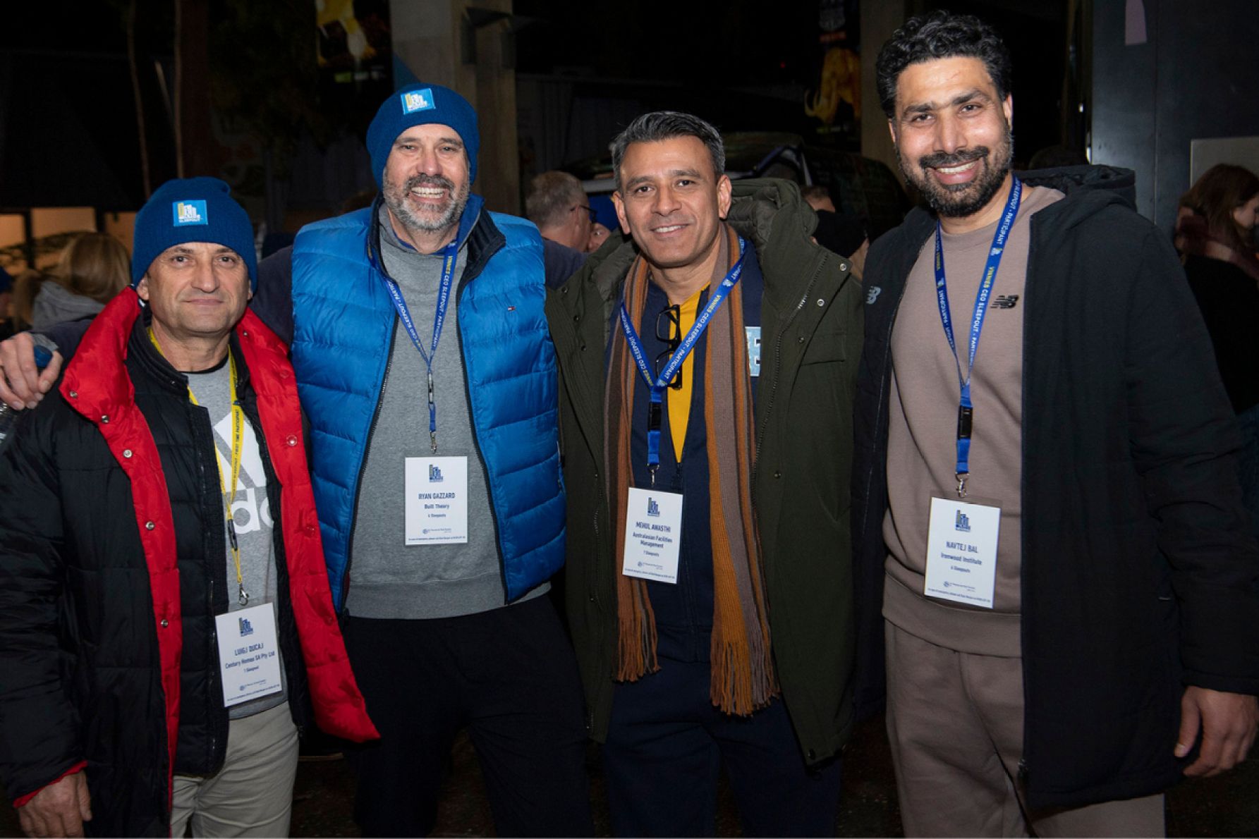 Luigj Ducaj, Ryan Gazzard, Mehul Awasthi and Navtej Bal