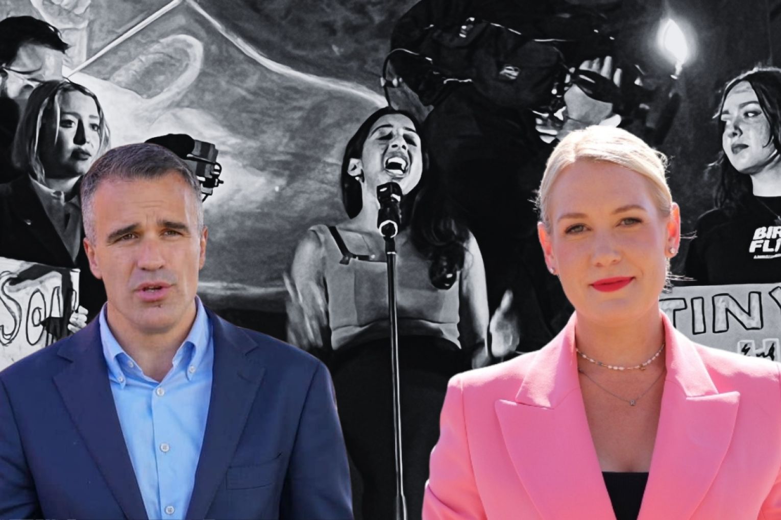 Premier Peter Malinauskas and Opposition Leader Ashton Hurn.