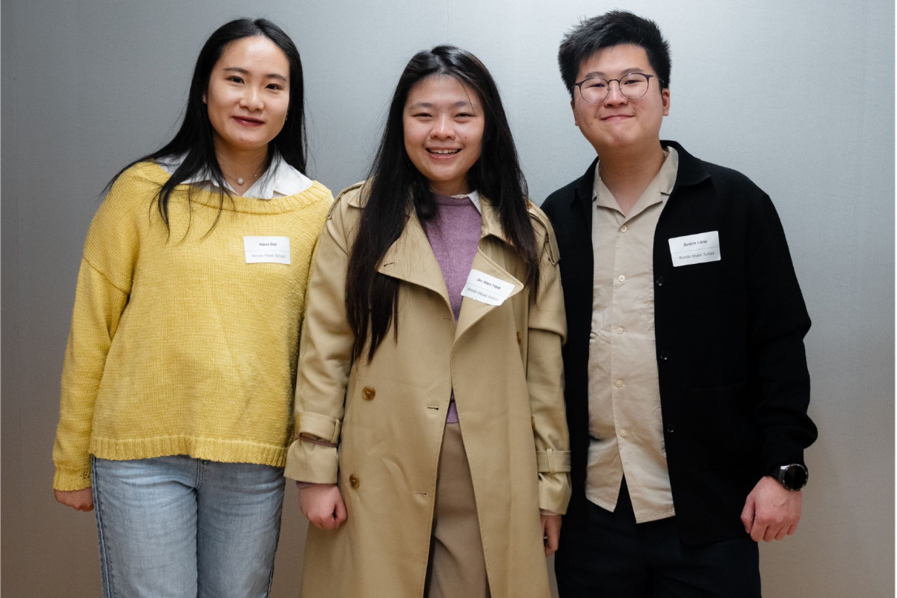 Nova Dai, Jin Wen Hew and Justin Liew