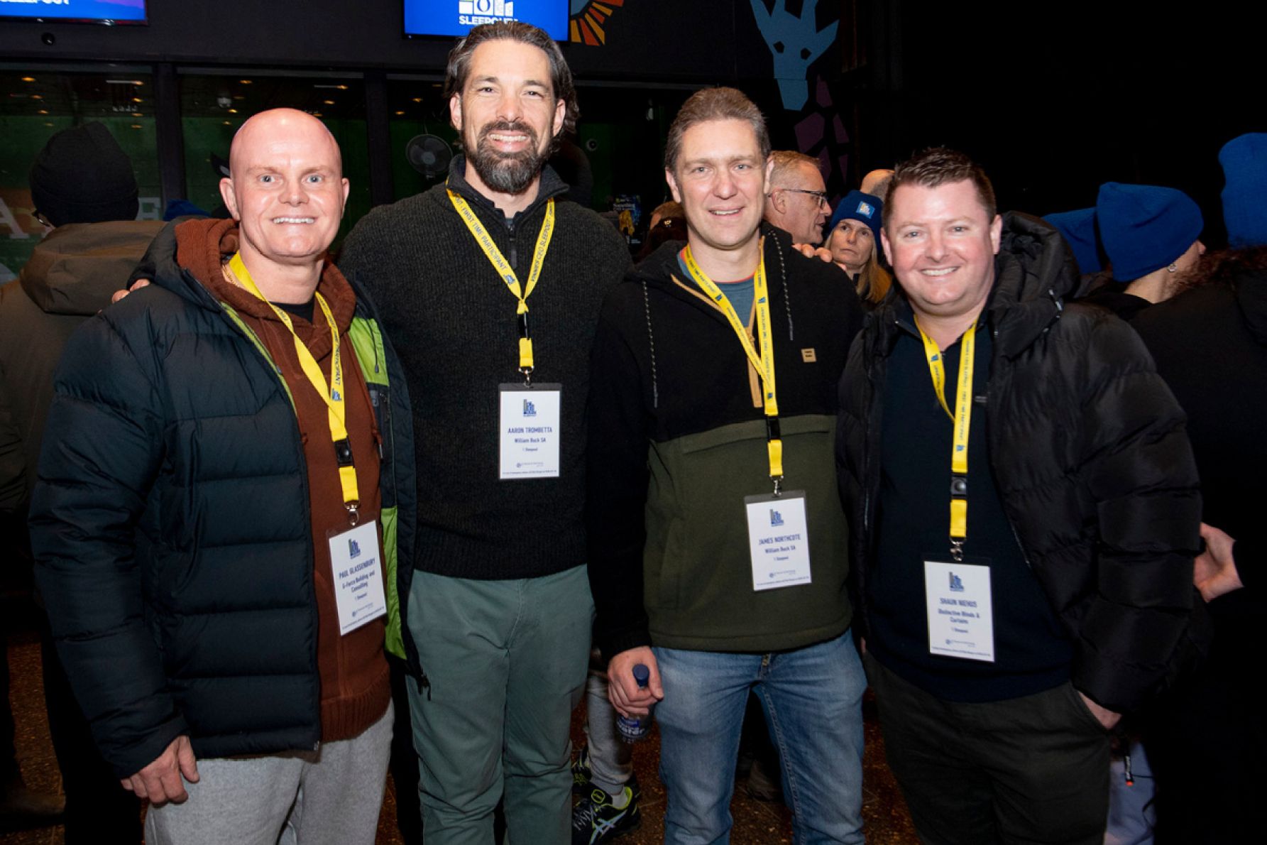 Paul Glassenbury, Aaron Trombetta, James Northcote and Shaun Neihus