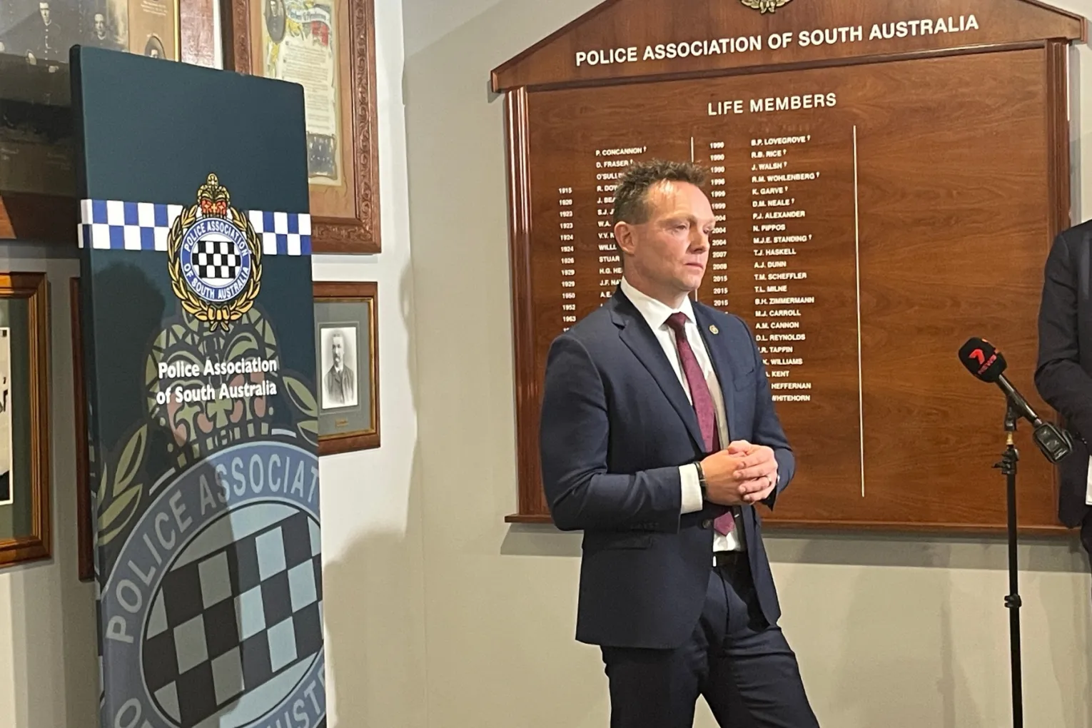 Police Association president Wade Burns. Photo: Helen Karakulak/InDaily.