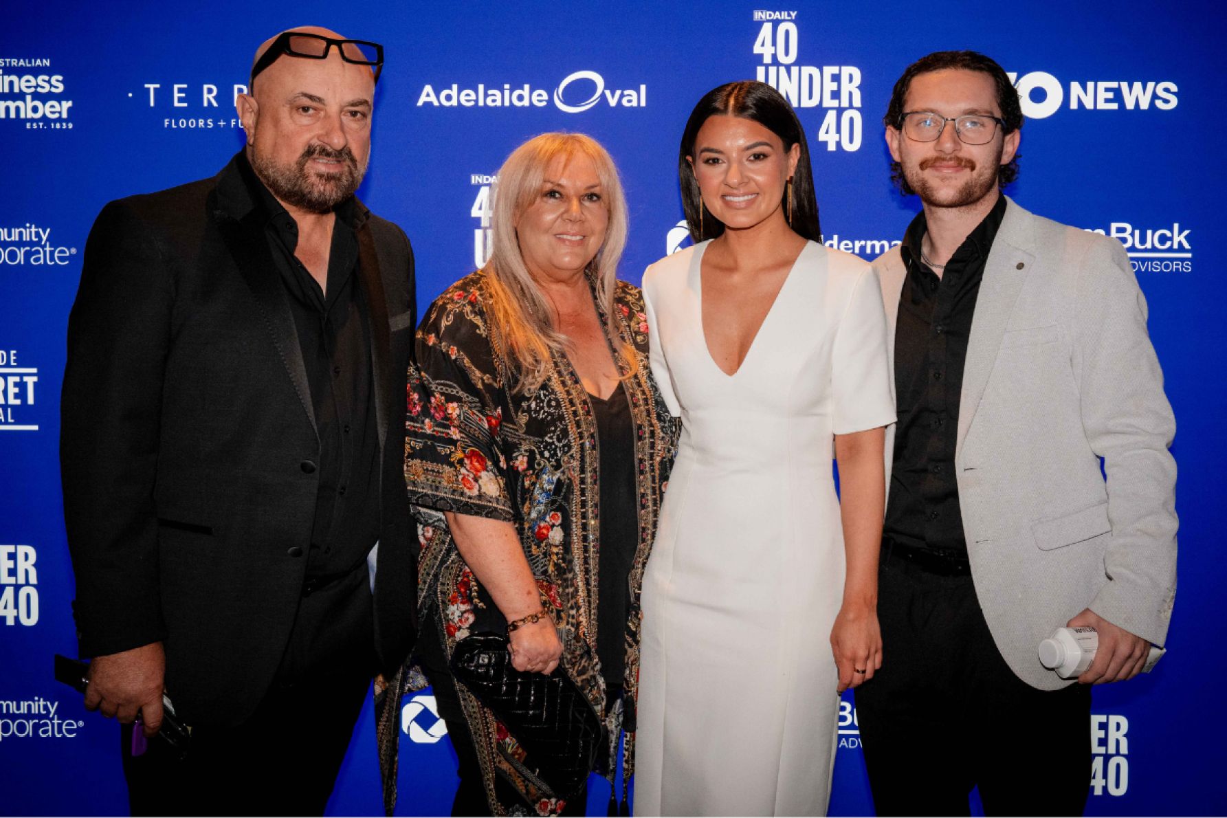 Rennie and Silvia Mazzone with Stafanie Mazzone and Laurence Mazzone