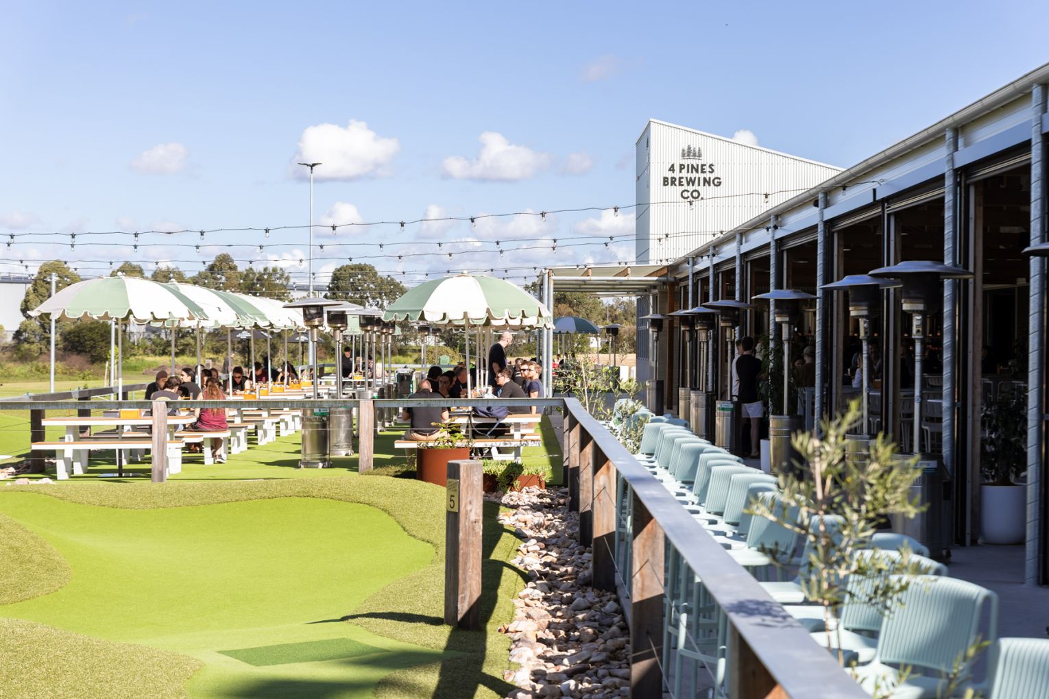 4 Pines at Landers Pocket is home to a brewpub, gin distillery, beer garden and mini golf course | Credit: James Frostick