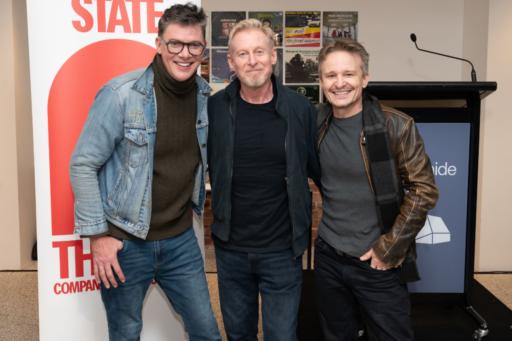 Toby Schmitz, Richard Roxburgh and Damon Herriman 
