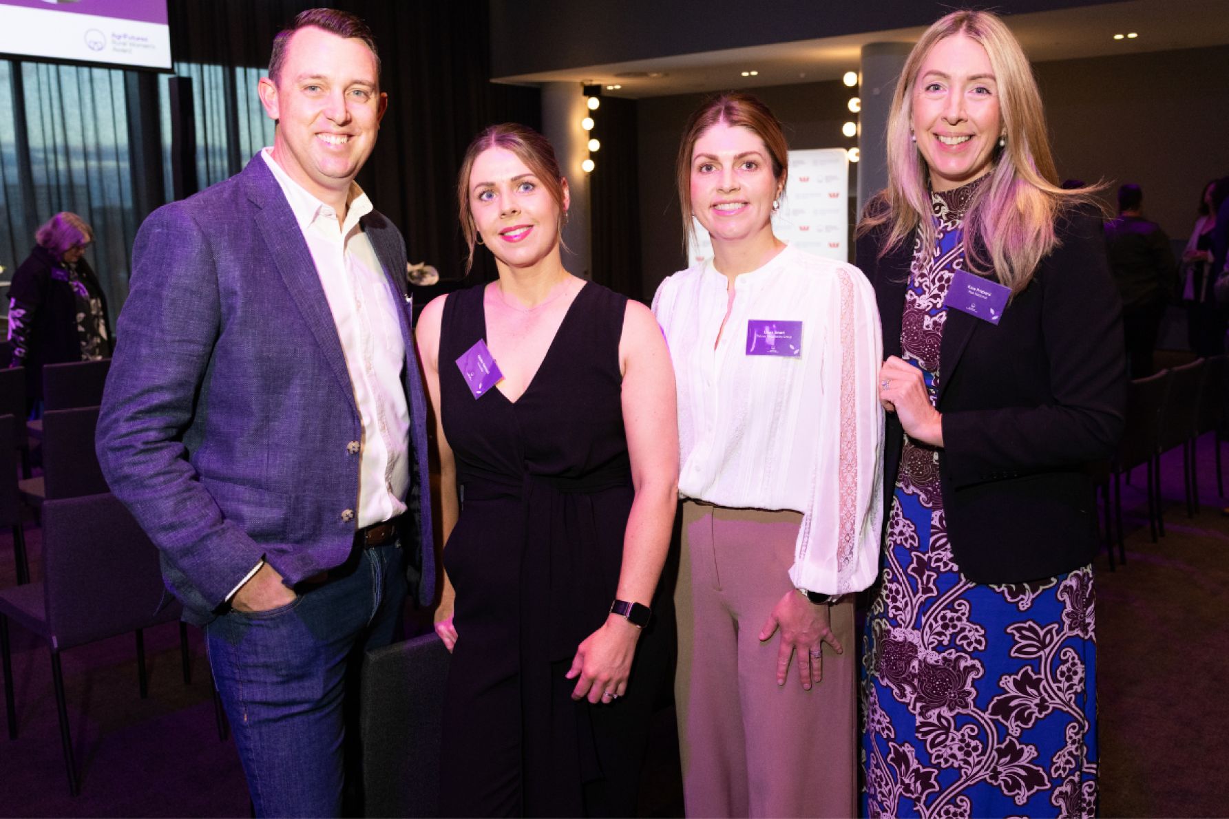 Tom and Hayley Hancock with Laura Smart and Kara Prichard