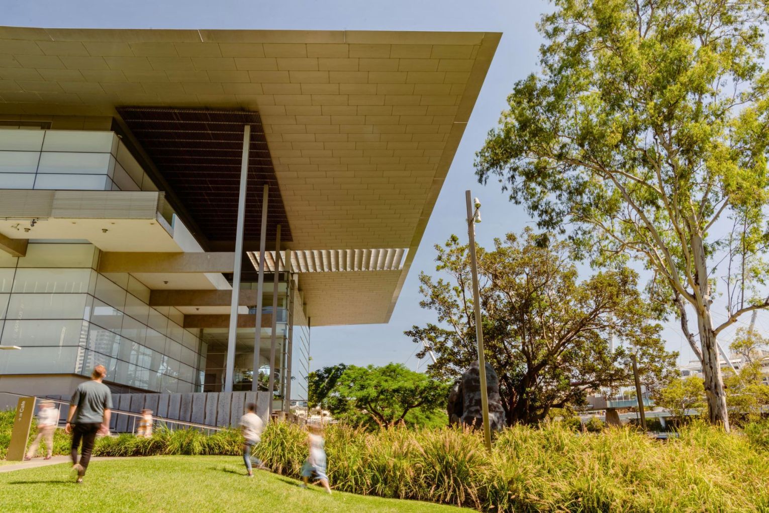 For GOMA’s 20th anniversary, architects Lindsay and Kerry Clare and artist Tony Albert will be in conversation with QAGOMA director Chris Saines on July 16.