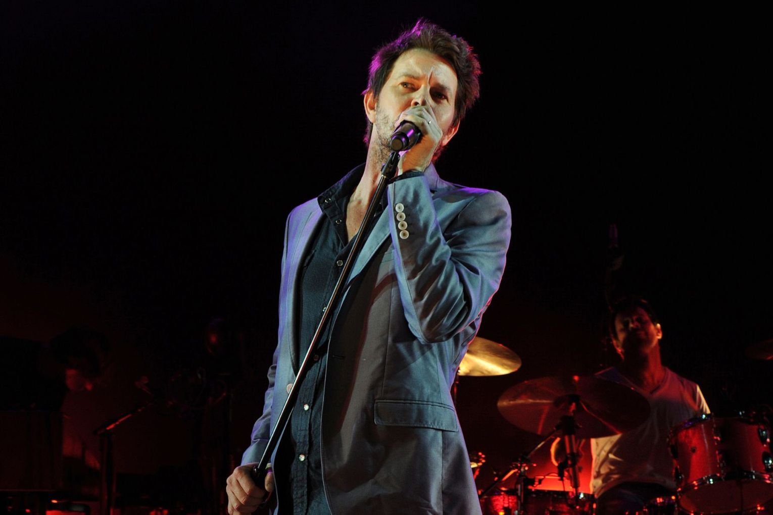 Brisbane musician Bernard Fanning is among big-name Australian artists upset their original songs have been found in datasets used to train artificial intelligence. Picture: Dave Hunt