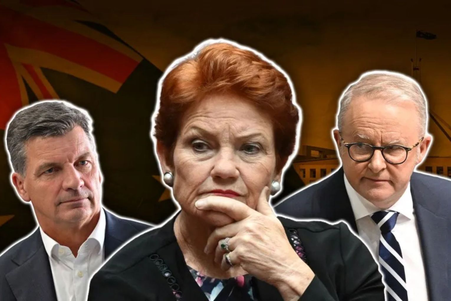 Pauline Hanson is ahead of Anthony Albanese and Angus Taylor as preferred prime minister.
