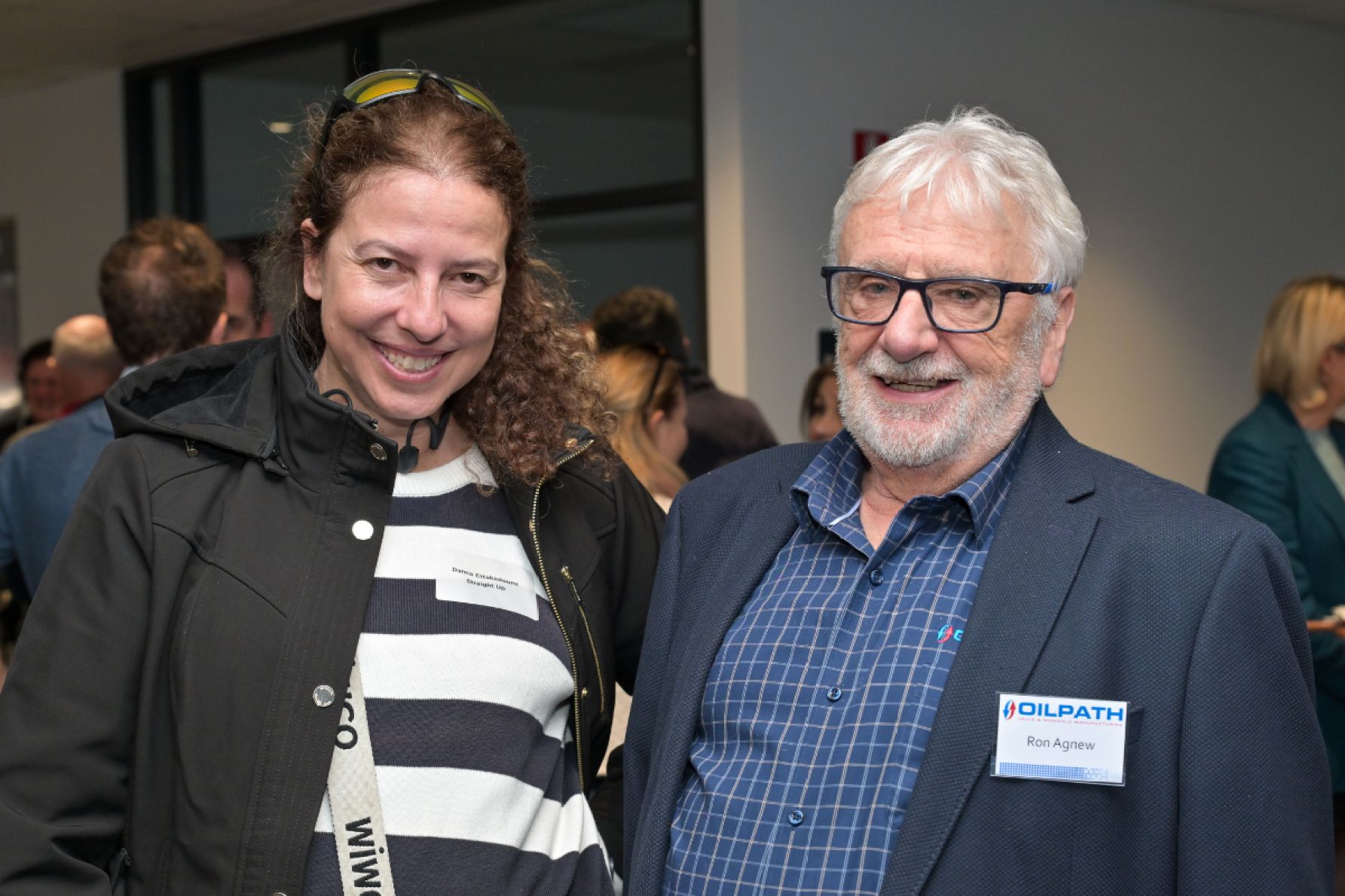 Damia Ettakadoumi and Ron Agnew