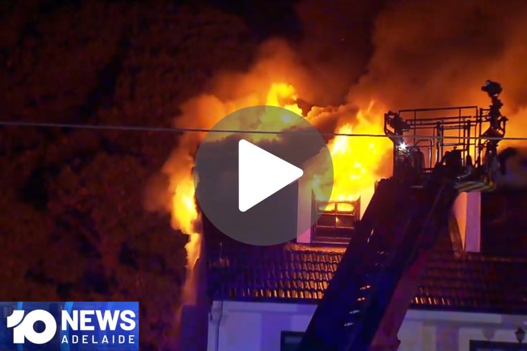 Thumbnail for VIDEO: Fire destroys mansion | Adelaide Hills business left devastated