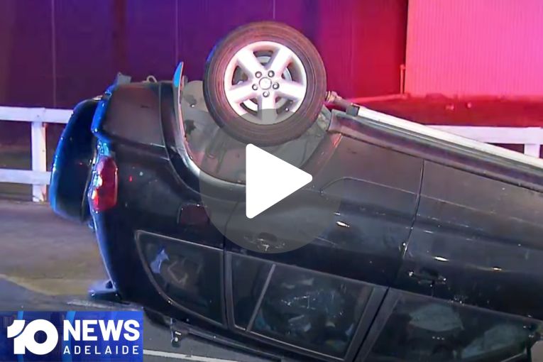 Thumbnail for VIDEO: Tragic Gawler crash | Car flipped on Brighton Road
