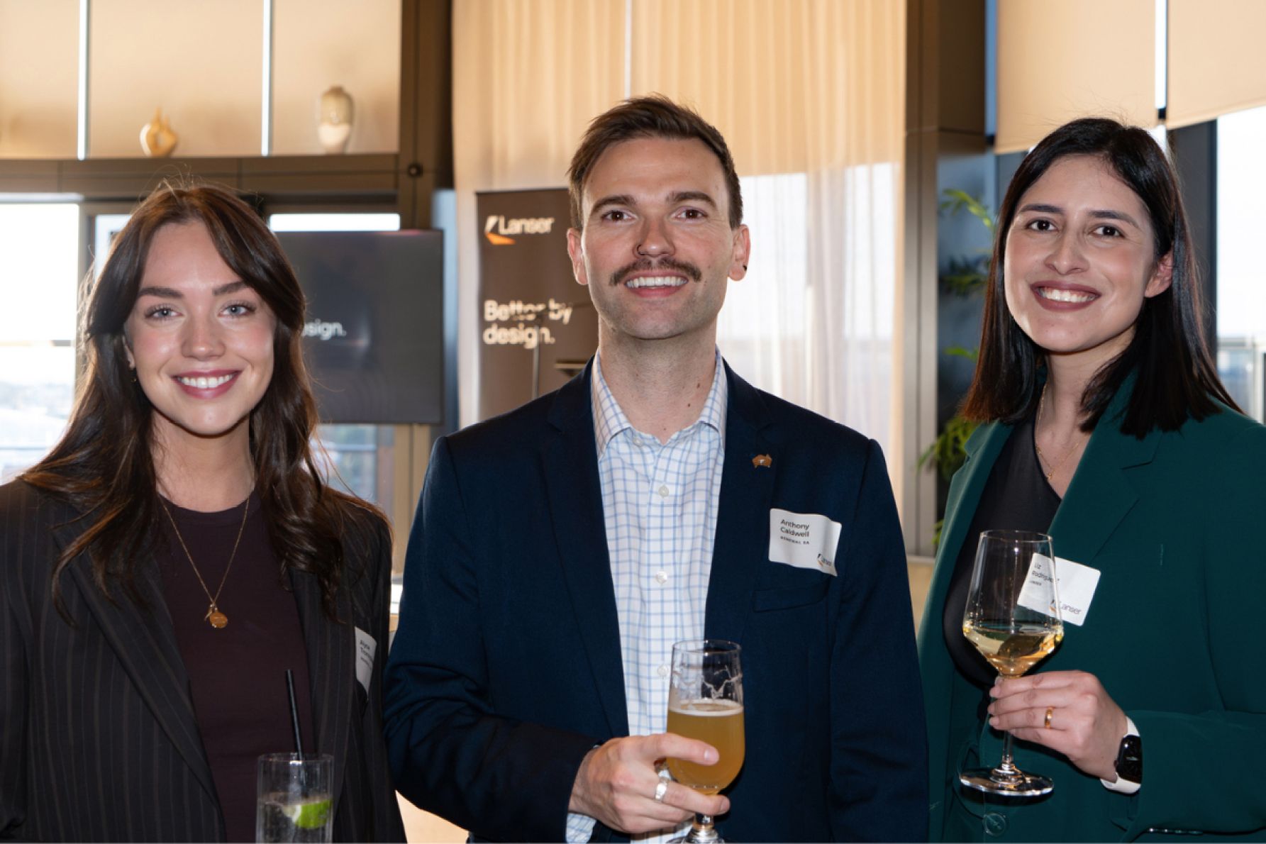 Alyce James-Tronnolone, Anthony Cladwell and Liz Rodriguez