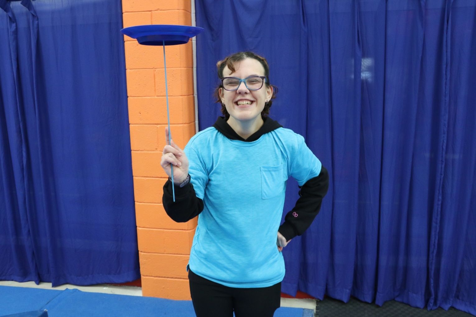 Brooke said she looks forward to trying the trampoline. Photo: Charlie Gilchrist/InDaily
