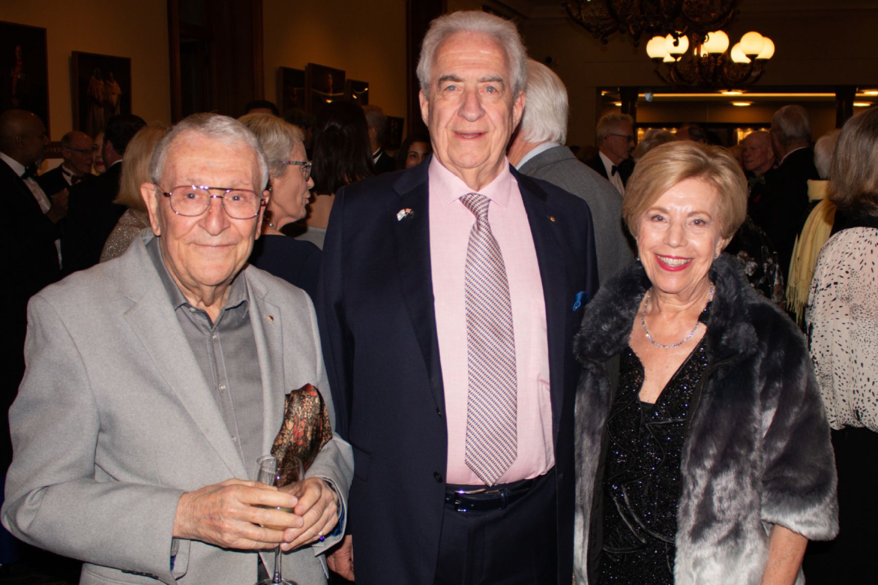 Leon Pitchon with Norman and Carol Schueler
