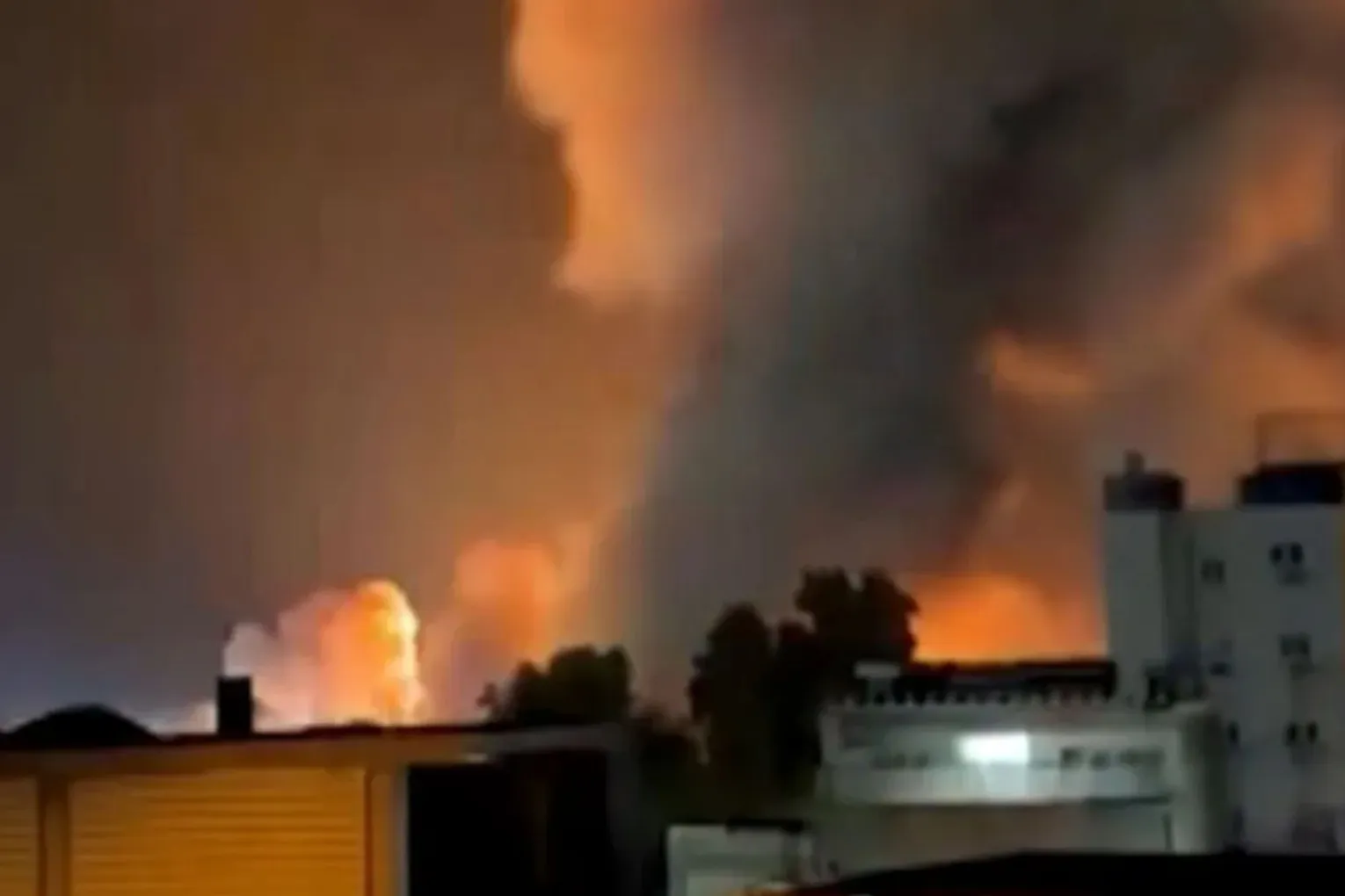 Explosions have been reported in a number of Iranian cities. Video still: Al Jazeera