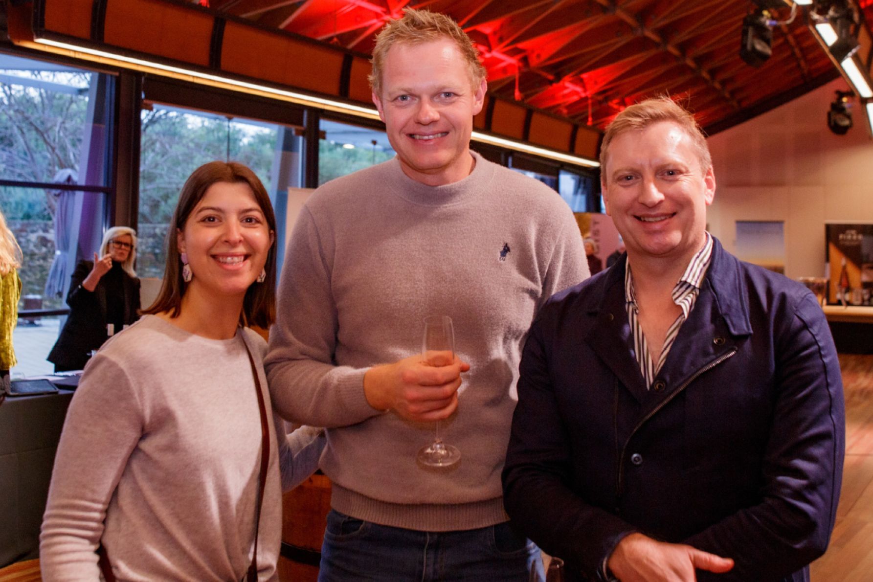 Katina Vangopoulos, Matthew Dommenz and Liam Rabone