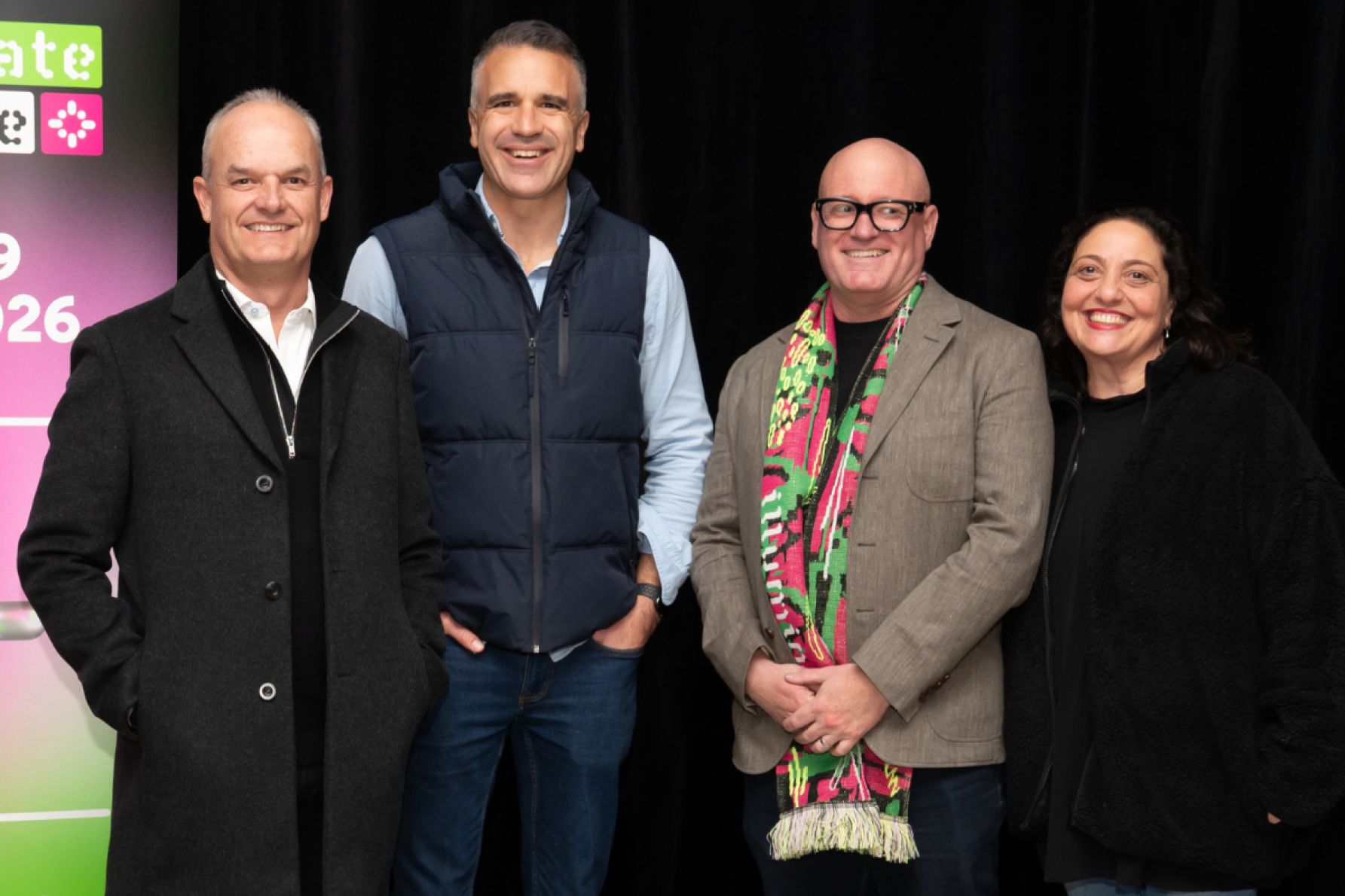 Nick Reade, Peter Malinauskas, Lee Cumberlidge and Rachael Azzopardi