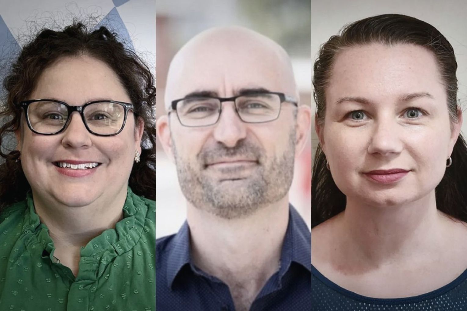 (L-R) Alex Hammett, Adam May and Kelly Hamlyn have resigned from the state's peak sporting body over financial transparency concerns. Pictures: LinkedIn