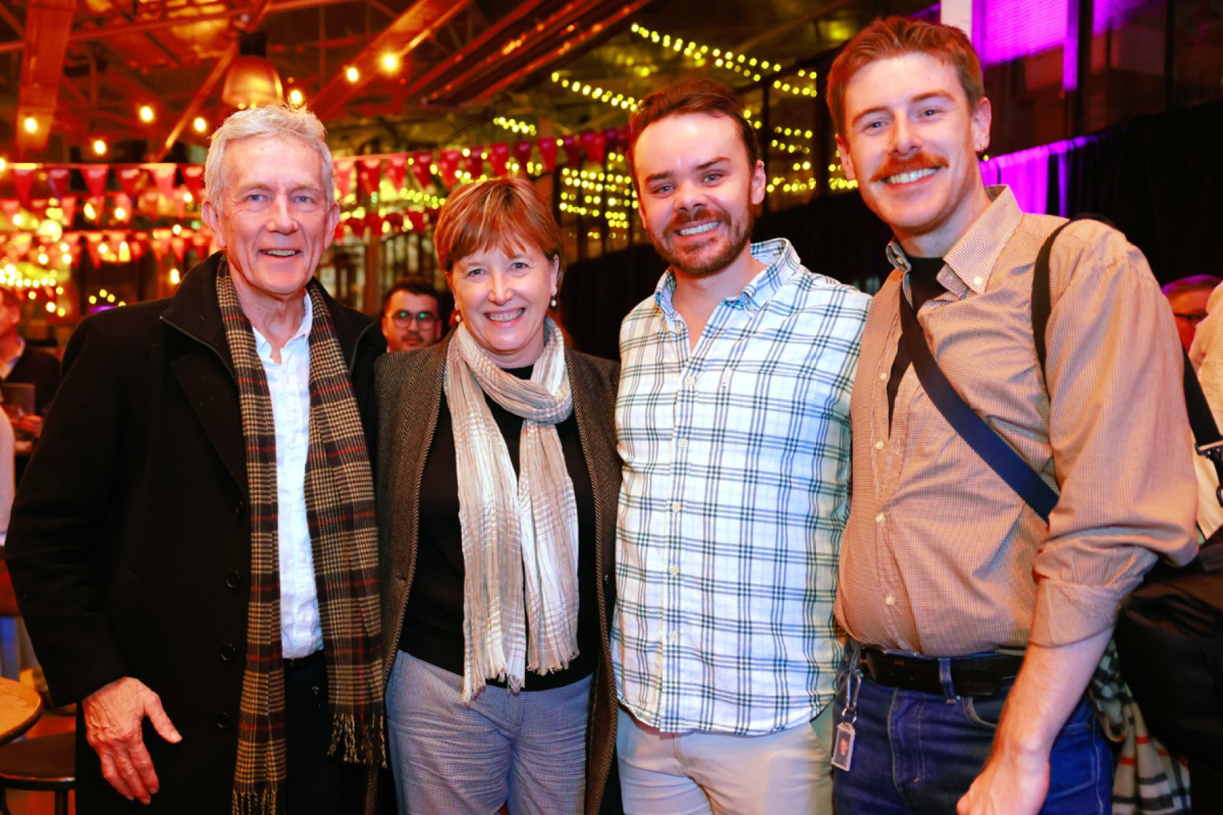 Rick and Debra Sarre with Seamus Brand and Connor Reidy