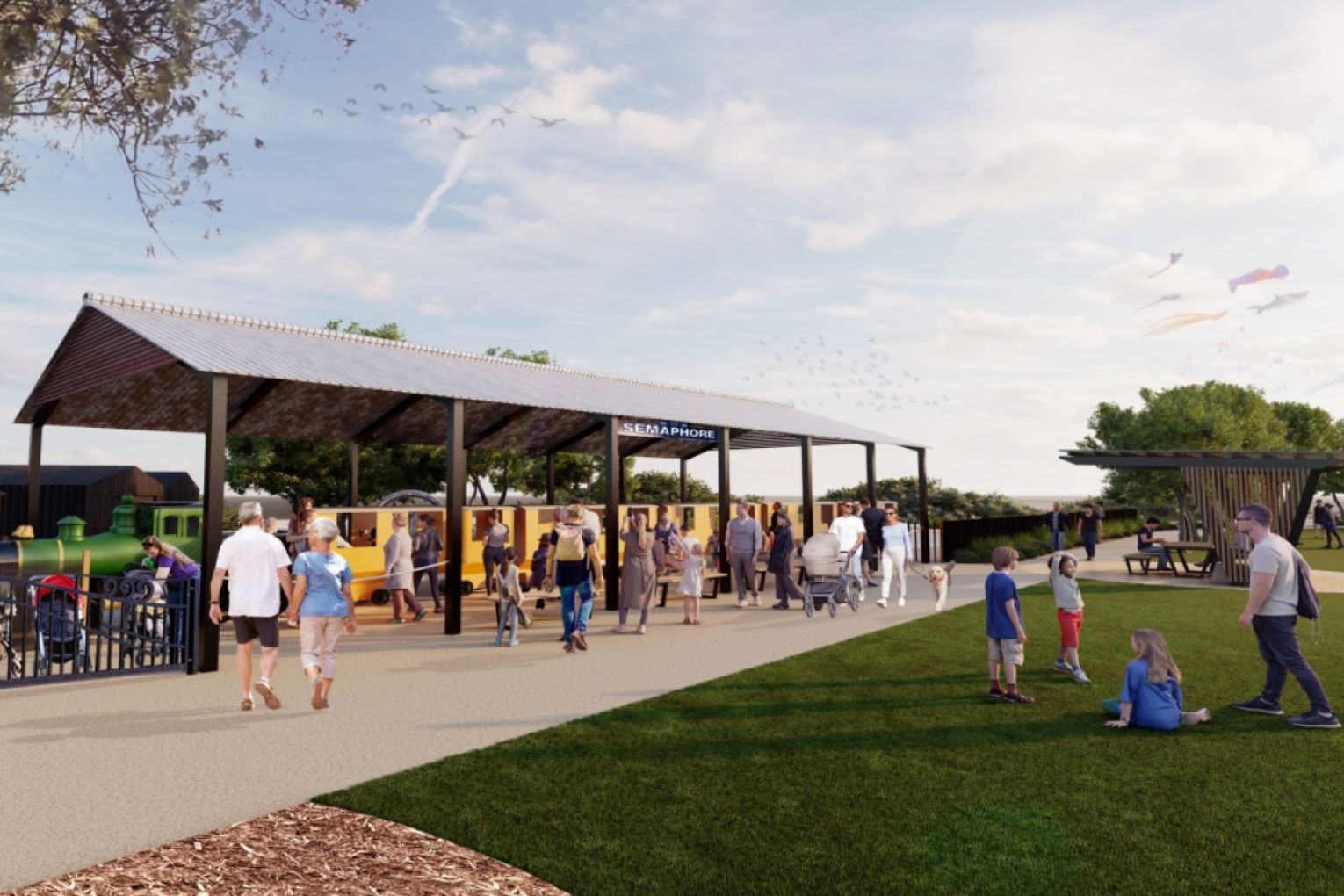 The Semaphore Foreshore is set for a major upgrade. Renders: Supplied