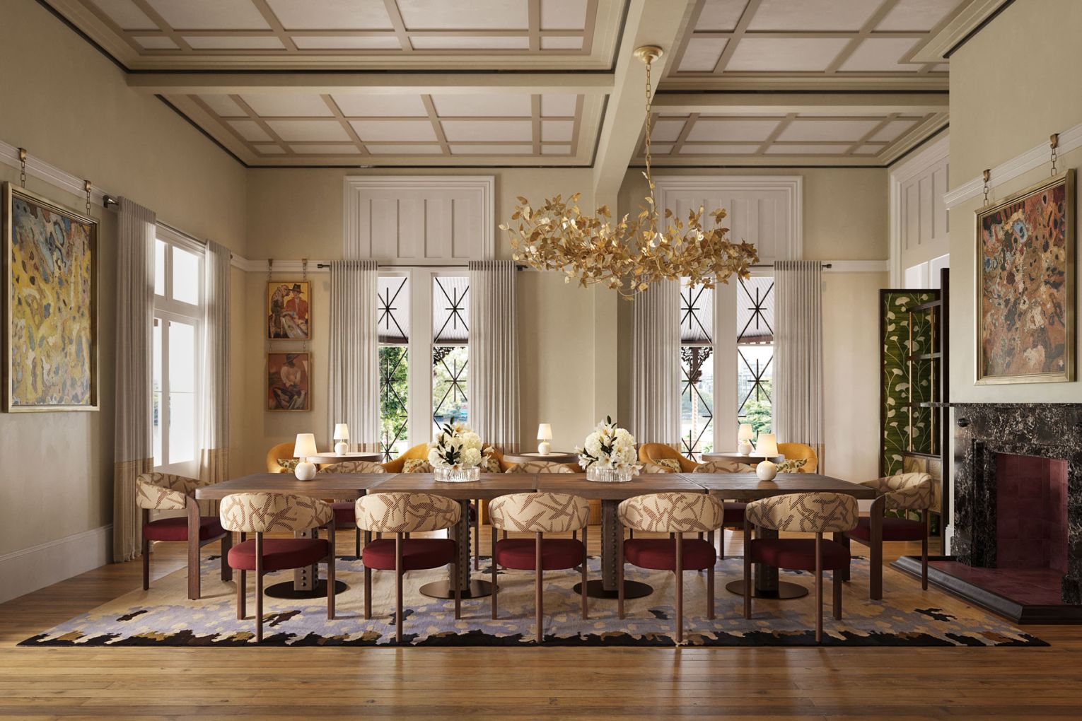 Capella Residences multi-function room | Image rendered by Verso Projects