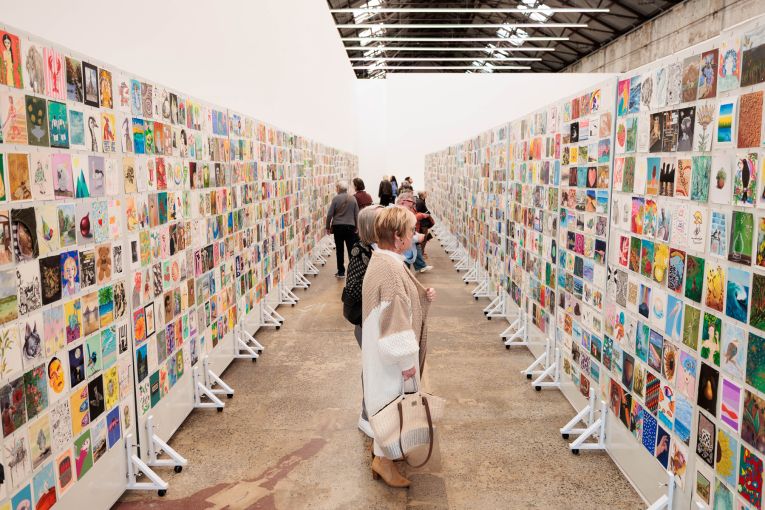 Thumbnail for The Incognito Art Show is bringing thousands of mystery artworks to Brisbane