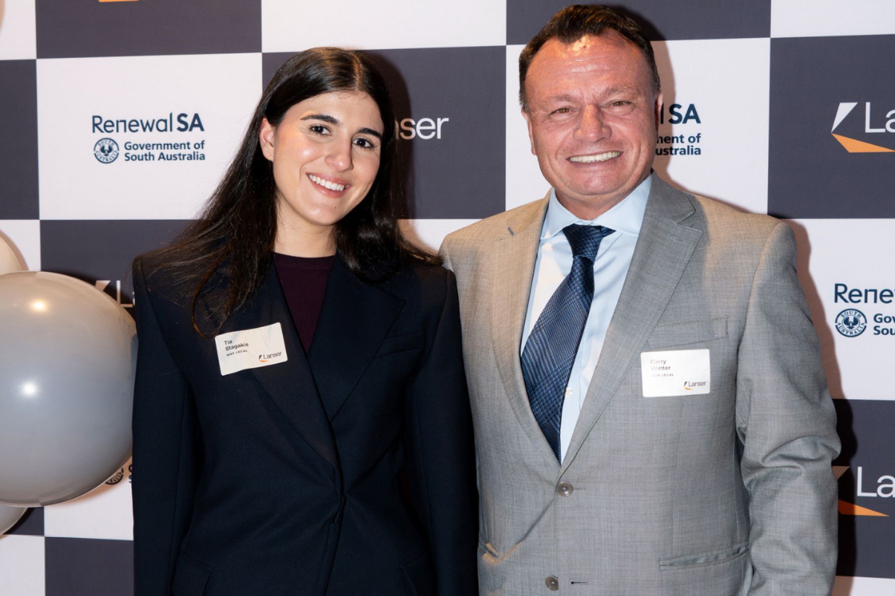 Tia Stagakis and Gary Winter