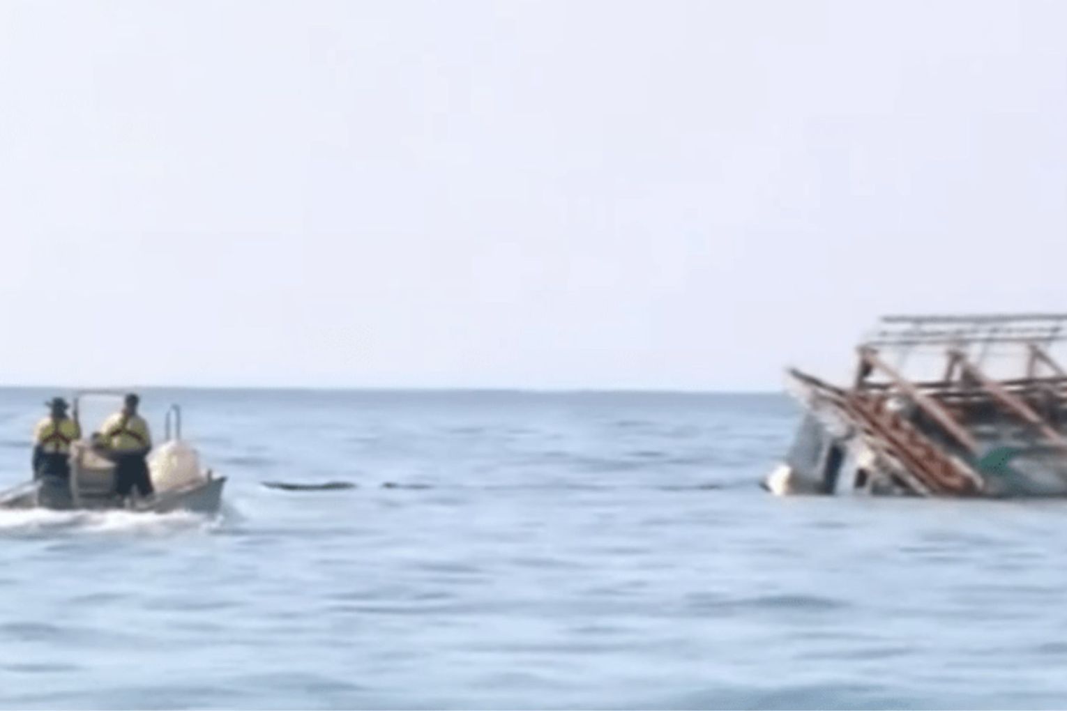 An image of a boat intercepted off Australia in 2018. 