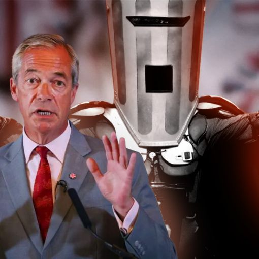 Thumbnail for How Nigel Farage ended up facing off with a bin