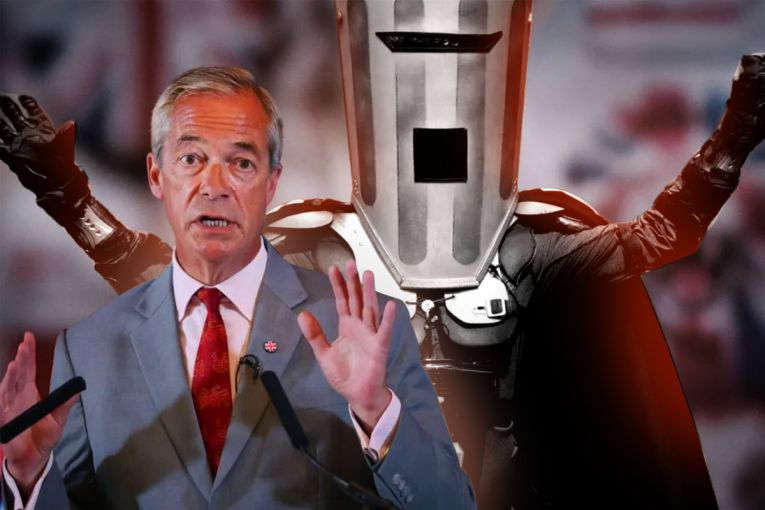 Thumbnail for How Nigel Farage ended up facing off with a bin