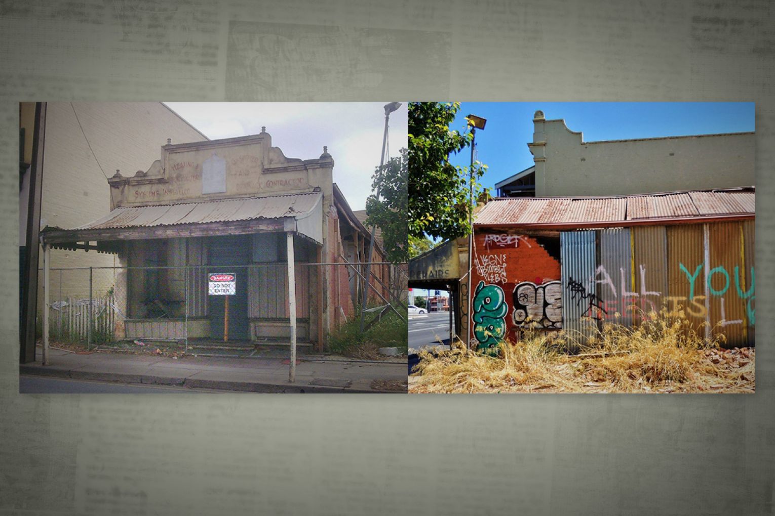 The owner of Bell's Plumbers Shop has put in an application to restore the 19th-century shop. Graphic: James Taylor