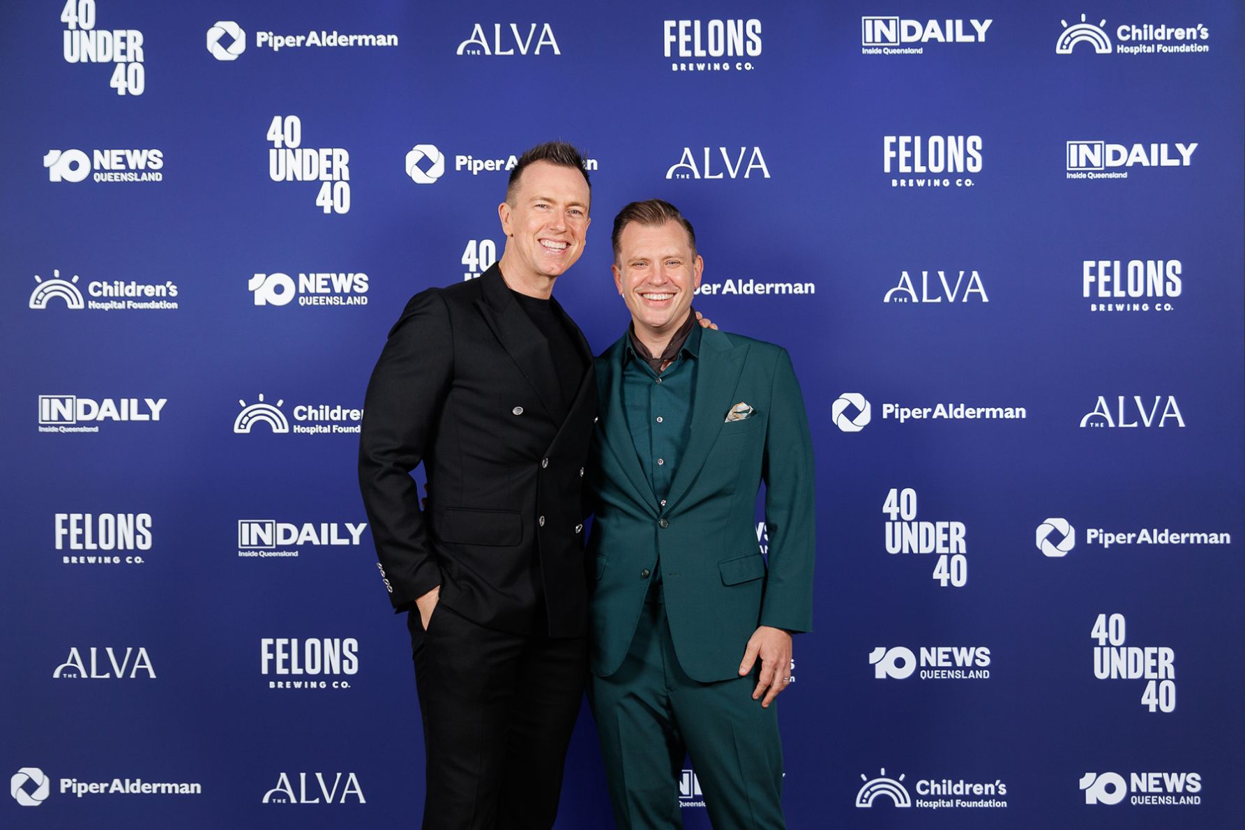 Anthony Ikin and Entrepreneurial Award winner Peter Cunningham 
